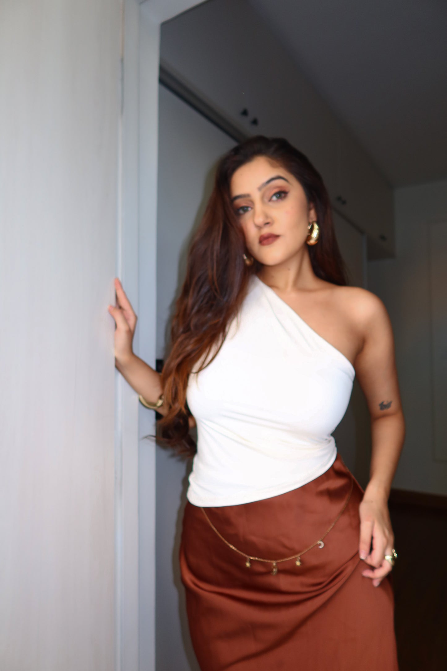 Vanilla One Shoulder Top