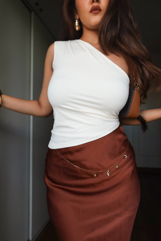 Vanilla One Shoulder Top