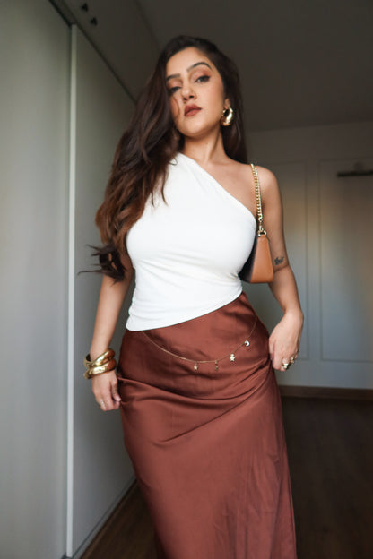Vanilla One Shoulder Top