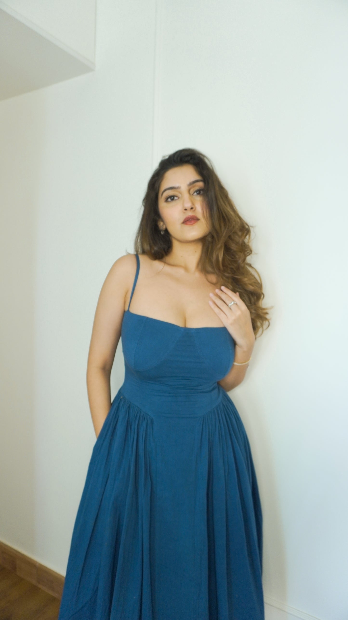 Blueberry Haze Midi Dress
