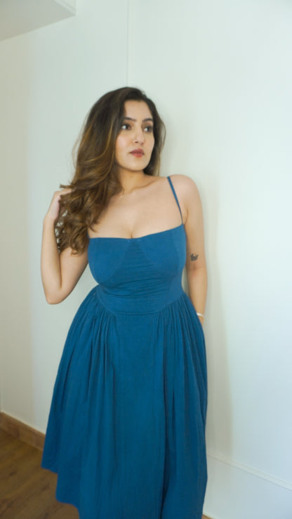 Blueberry Haze Midi Dress